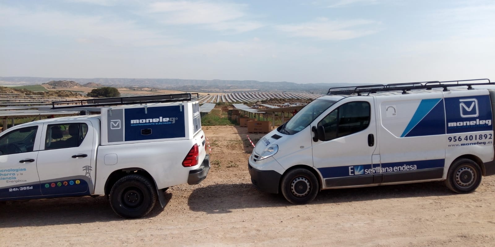 Moneleg participa en las obras del mayor parque solar de Europa - Moneleg
